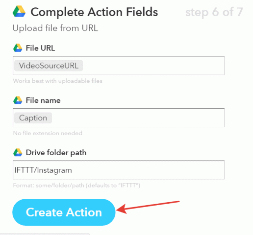 Create Action